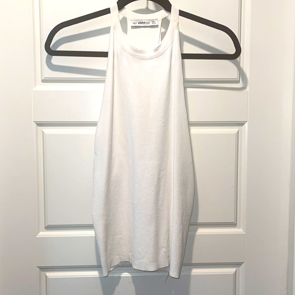 Zara RACERBACK HALTER TOP